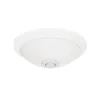 A white ceiling light with a motion sensor. Voir les images du produit