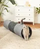 lionto Spieltunnel für Katzen, hochwertiger Faux-Linen Produktbild-Vorschau 7