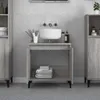 A bathroom vanity with a sink and cabinet. Produktbild-Vorschau