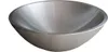 A brushed stainless steel bowl on a white background. Produktbild-Vorschau
