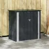 vidaXL Contenitore da giardino nero 101,5 x 57 x 100,5 cm Anteprima dell’immagine prodotto 2
