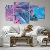 Bild auf Leinwand - Leinwandbild - 4 Teile - Blätter Rosa Produktbild-Vorschau 6