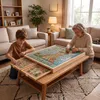 Stolik do układania puzzli Relaxdays, 4 szuflady, puzzle do Podgląd zdjęcia produktu 5