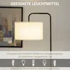 HOMCOM, stojací lampa do obývacího pokoje, s látkovým Náhled obrázku produktu 6