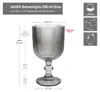 Agata 6x Rotweingläser grau 290ml Glas Relief Weißwein Produktbild-Vorschau 6