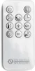 A white remote control with various icons representing different functions. Anteprima dell’immagine prodotto