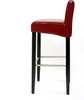 2er-Set Barhocker Barstuhl N25, Leder, 102x44x37 cm  rot Produktbild-Vorschau 6