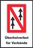 überholverbot für Verbände Symbol A3 Rückseite Produktbild-Vorschau 1