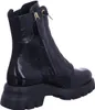 A black leather boot with a chunky sole and a zipper closure. Produktbild-Vorschau