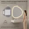 S'AFIELINA Specchio Bagno LED 80 x 90 cm, Retroilluminato, Anteprima dell’immagine prodotto 4