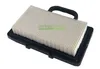 A new air filter with a black frame and a white pleated filter element, shown on a white background. Produktbild-Vorschau