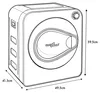 Green Blue GB405 Elektrische wasdroger, 830W / 3kg. Productafbeelding-voorbeeld 14