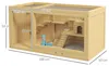Kleintierkäfig Hamsterkäfig aus Tannenholz mit Zubehör Produktbild-Vorschau 3
