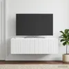 vidaXL Wandmontierter TV-Schrank Weiß 98 x 41 x 30 cm Produktbild-Vorschau 4