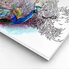 Bild auf Leinwand - Leinwandbild - Pfau Feder Farbe - Produktbild-Vorschau 5