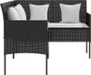 vidaXL 5-tlg. Sofagarnitur in L-Form mit Kissen Poly Rattan Produktbild-Vorschau 13