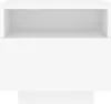 vidaXL Nachttisch mit LED-Leuchten Weiß 40x39x37 cm Produktbild-Vorschau 7