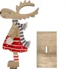 Oblique Unique Holz Rentier Elch Aufsteller Produktbild-Vorschau 3