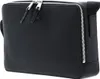 A black Lacoste bodybag is shown against a white background. Voir les images du produit
