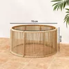 Outsunny Beistelltisch aus Polyrattan Kaffeetisch mit Produktbild-Vorschau 3
