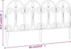 A line drawing of a white garden border with decorative scrollwork and pointed finials. Produktbild-Vorschau