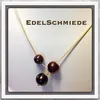 Edelschmiede925 Perlenschmuck modern auf Stahlseil Produktbild-Vorschau 1