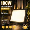 LED Fluter 100W Warmweiß IP66 Außenstrahler Wasserdicht Produktbild-Vorschau 2