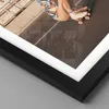 Gerahmtes Poster - Schwarzer Rahmen - Reise Frau Rollschuhe Produktbild-Vorschau 2