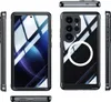 Multiple views of a smartphone case with a MagSafe ring on the back. Náhled obrázku produktu