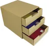 TimeTEX Natura-Schubladen-Box A4 mit 3 Schüben, aus Pappe Produktbild-Vorschau 1
