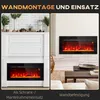 HOMCOM Elektrokamin mit LED Flammeneffekt,1800 W Wandkamin Produktbild-Vorschau 7