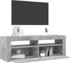 vidaXL TV skříňka s LED osvětlením Betonová šedá 120x35x40 Náhled obrázku produktu 5