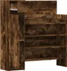 vidaXL Botník kouřový dub 100,5x28x100 cm materiál na bázi Náhled obrázku produktu 5