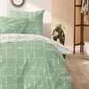 Primera Soft-Seersucker Bettwäsche 135x200 Wende Karo grün Produktbild-Vorschau 5