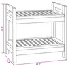 vidaXL Scaffale da bagno in teak naturale 45 x 30 x 45 cm Anteprima dell’immagine prodotto 5