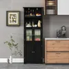 Szafka łazienkowa COSTWAY o wysokości 163 cm, wolnostojąca Podgląd zdjęcia produktu 8