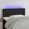 vidaXL LED Kopfteil Schwarz 80x5x78/88 cm Stoff Produktbild-Vorschau 2