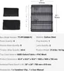 A diagram and specifications for a dog playpen. Produktbild-Vorschau