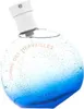 A perfume bottle with a blue gradient and glitter. Anteprima dell’immagine prodotto