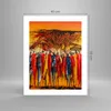 Poster - Poster ohne Rahmen - Afrika Stamm - 40x50 cm - Produktbild-Vorschau 4