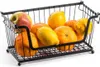 Schwarzer stapelbarer Obstkorb Produktbild-Vorschau 10