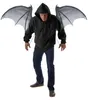 Dämonen-Flügel Fledermaus aufschwingbar schwarz-grau 122cm Produktbild-Vorschau 2
