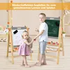 COSTWAY Dětská deska 3 v 1 Skládací dřevěná deska s Náhled obrázku produktu 2
