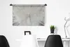MuchoWow® Wandteppich Wandbehang Pfau - Federn - Weiß 90x60 Produktbild-Vorschau 4
