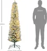 HOMCOM Künstlicher Weihnachtsbaum, 180 cm Christbaum mit Produktbild-Vorschau 3