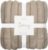 Koc Bunny 200x220 cm Taupe z mikrofibry 700 g/m2 Podgląd zdjęcia produktu 7
