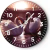 Wanduhr - Rund - Glasuhr - Schwäne Landschaft Wasser - Produktbild-Vorschau 1