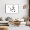 Gerahmtes Poster - Rahmen in heller Eiche - Pferd Galopp Produktbild-Vorschau 7