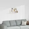 vidaXL Plovoucí police bílá 90x23,5x3,8 cm MDF Náhled obrázku produktu 1