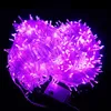A tangled string of purple LED lights on a black background. Náhled obrázku produktu